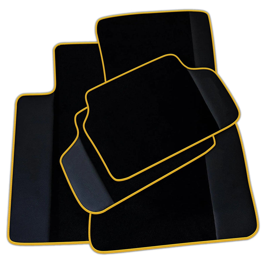 Customizable Black Mats For BMW Gran Tourer F46 (2015-2022) 5 Seats With Leather