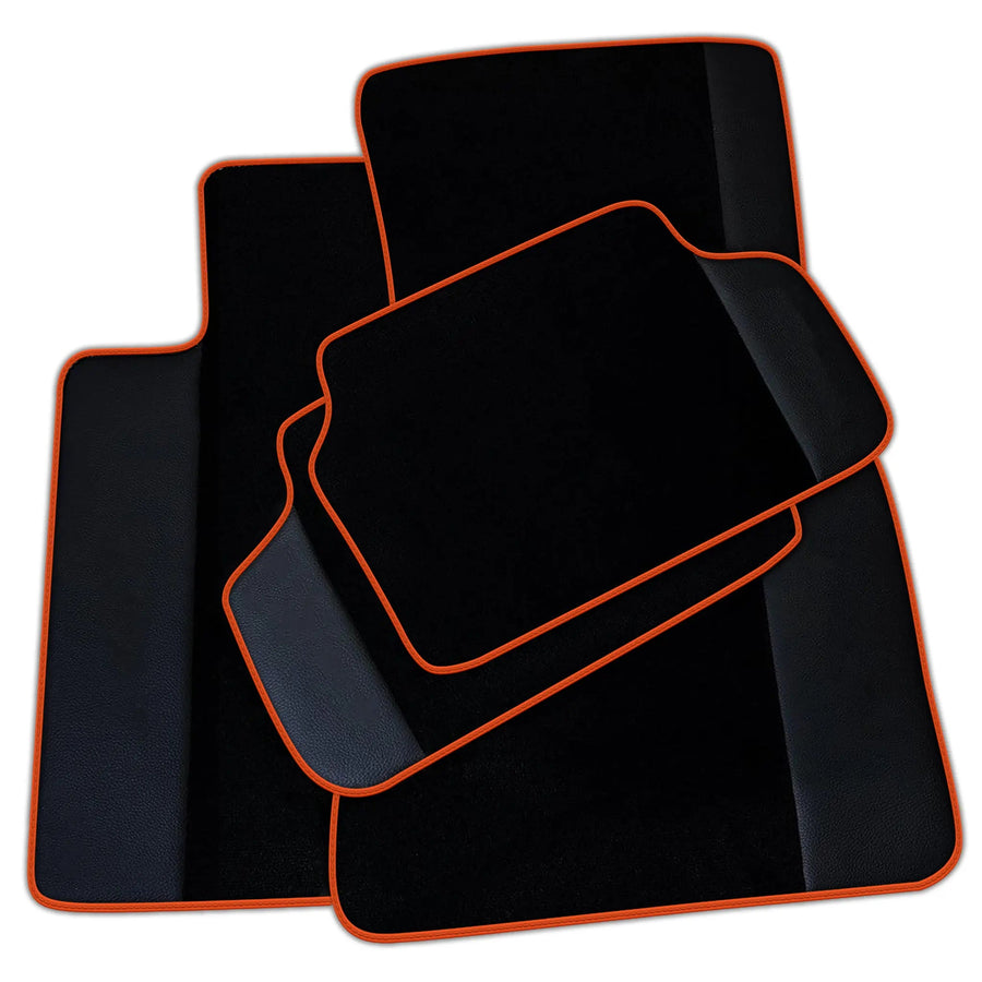 Customizable Black Mats For BMW Gran Tourer F46 (2015-2022) 5 Seats With Leather