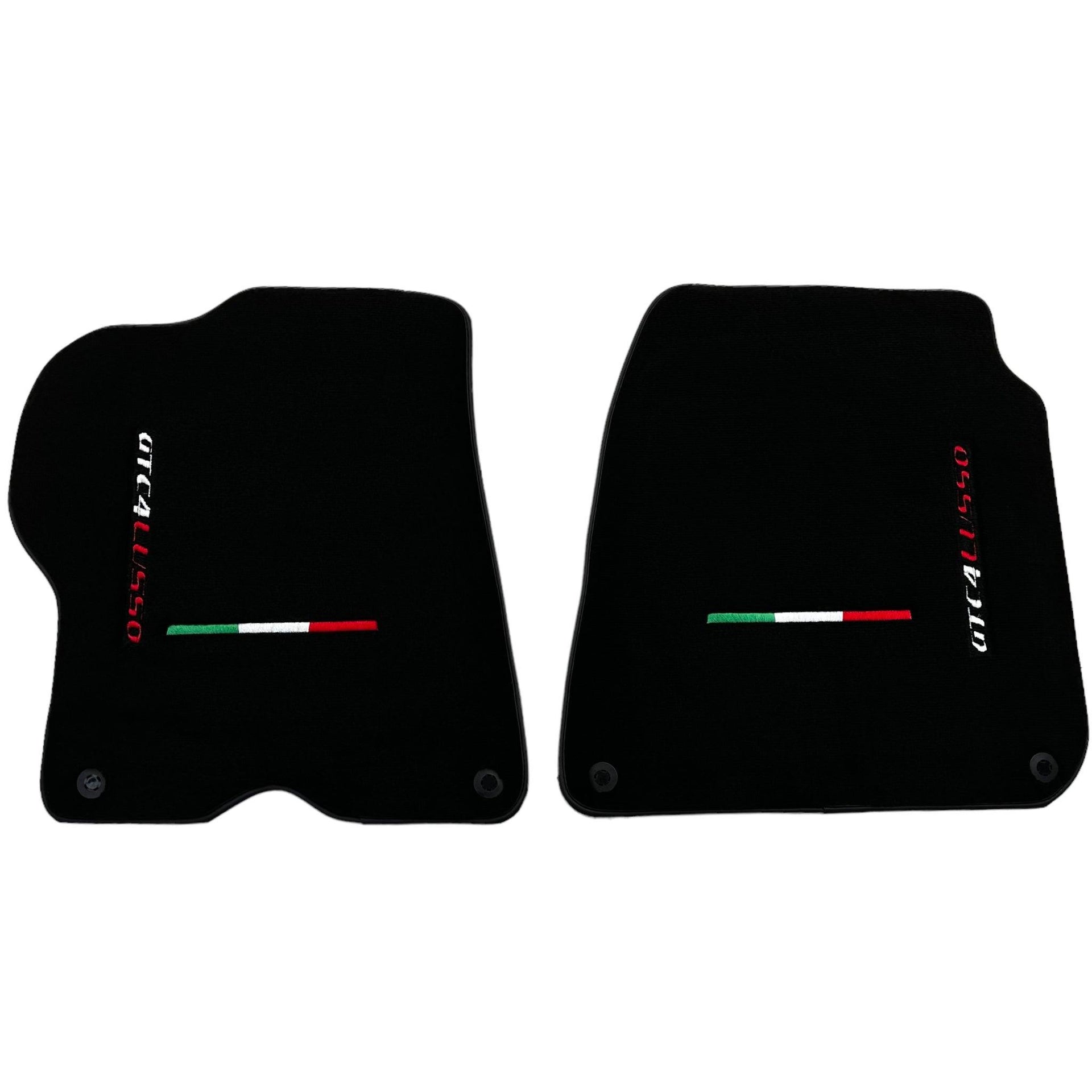 Black Floor Mats For Ferrari GTC4 Lusso (2016-2023) Italian Edition - AutoWin