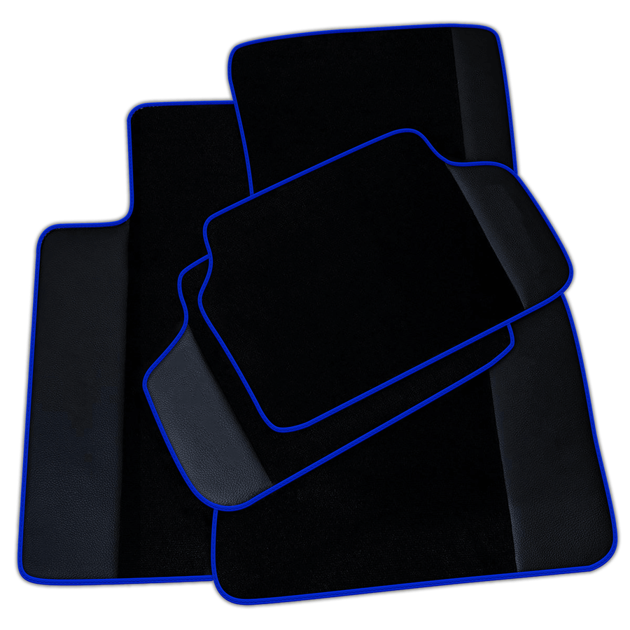 Black Floor Mats for BMW 2 Series G60 (2023-2026) Sedan with Leather | Various Trim Colors