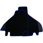 Custom Floor Mats for Ferrari Testarossa (1984–1996) with Leather