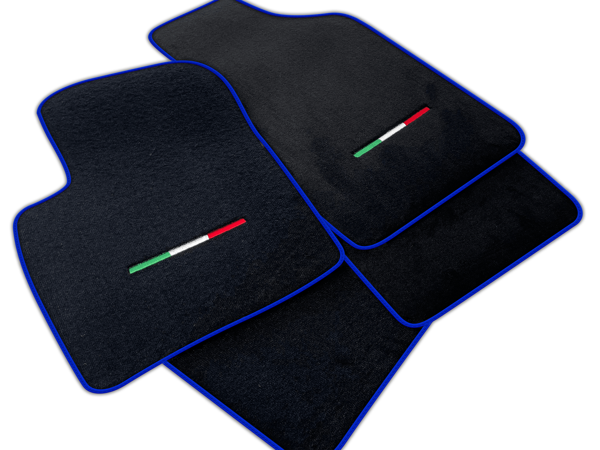Italian Edition Black Floor Mats for Fiat 500X (2015-2018)