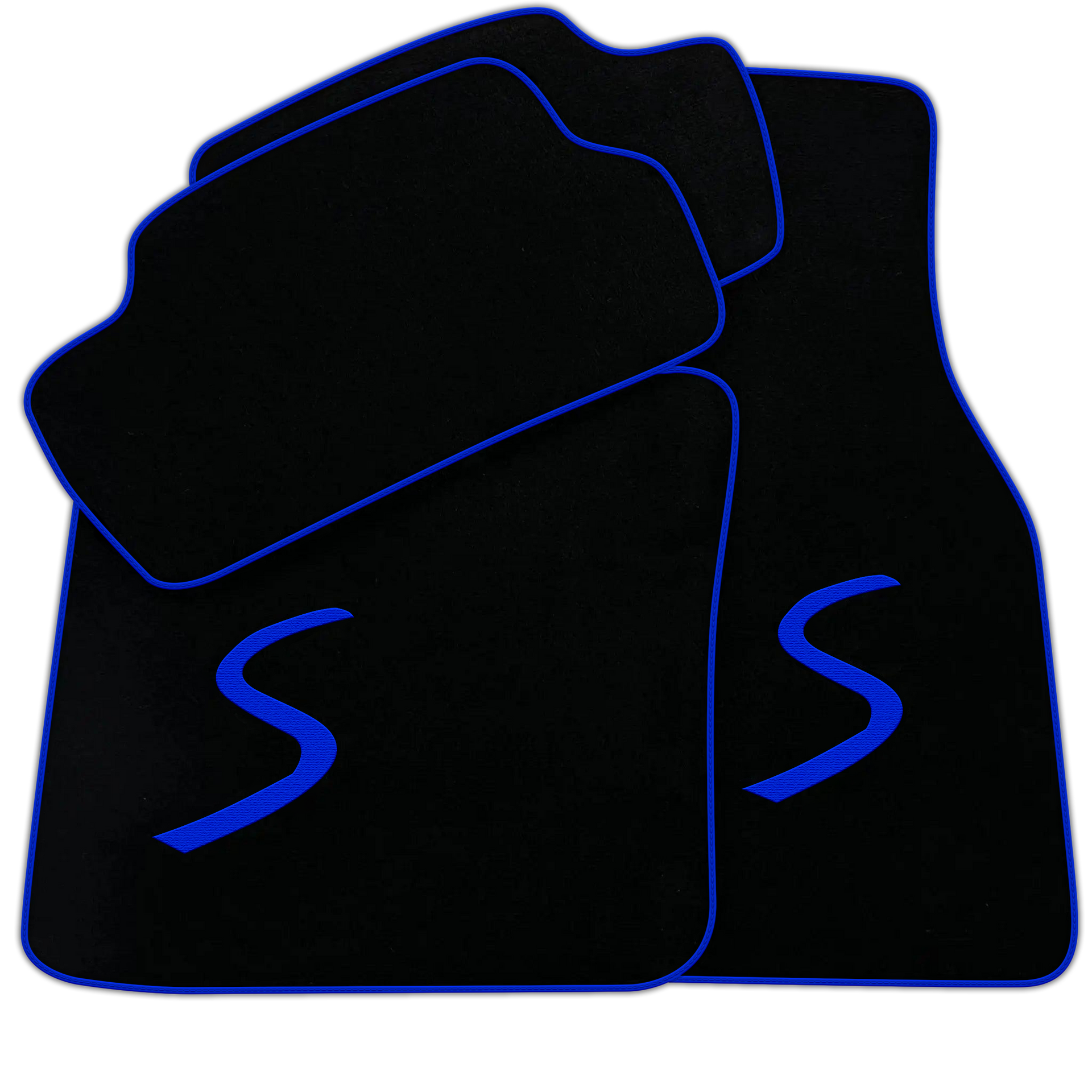 Black Floor Mats for Mini Cooper / One F56 3-Doors (2014-2023)