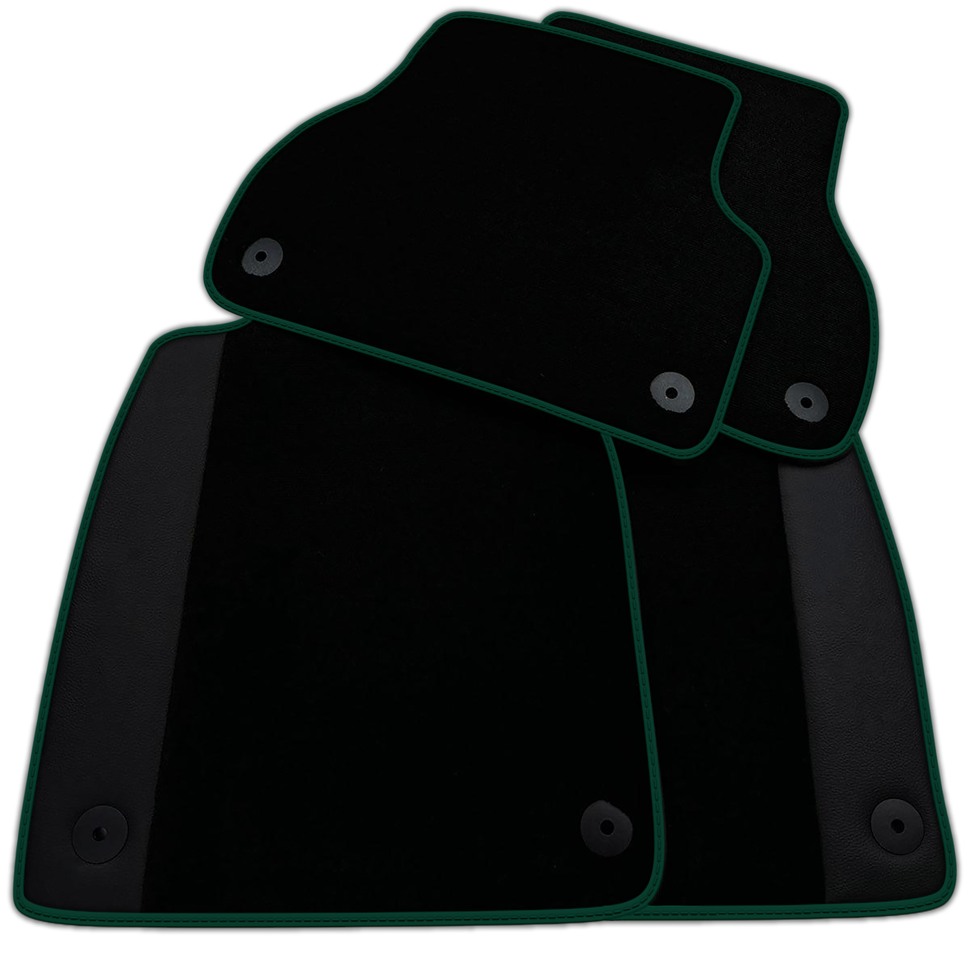 Customizable Black Floor Mats for Audi A4 - B7 Sedan (2005-2008)
