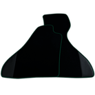 Custom Black Floor Mats for Ferrari Mondial Convertible (1983-1993) with Leather