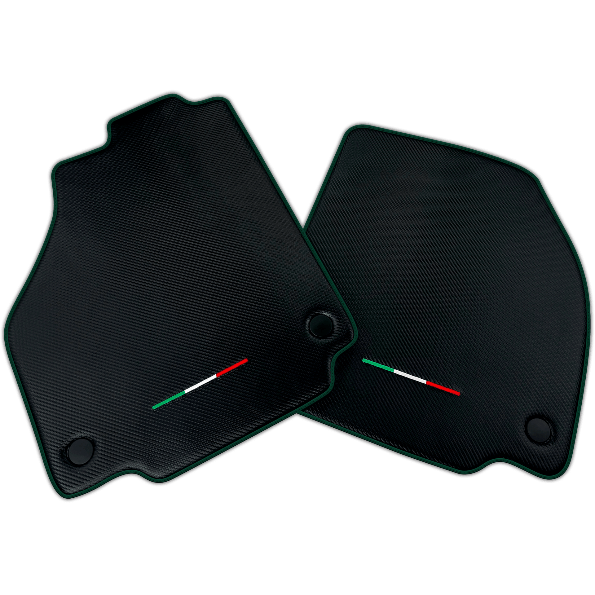 Floor Mats For Ferrari F8 Spider (2019-2023) Carbon Fiber AutoWin Brand Italian Edition