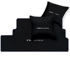 Premium Black Leather Floor Mats for Ferrari California | Full Set