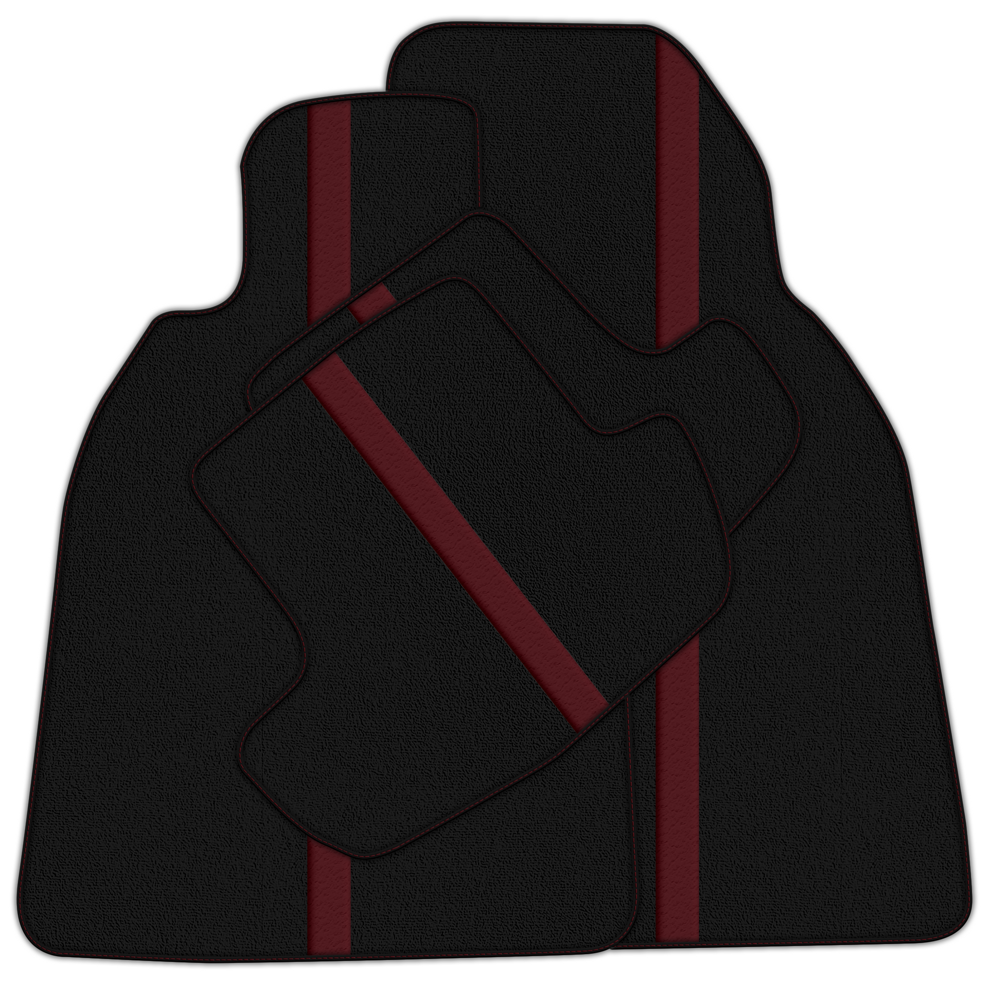 Black Leather-Line Floor Mats for Porsche 911 991 (2012-2019)