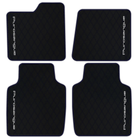 Premium Black Leather Floor Mats for Rolls Royce Shadow (1965-1977)