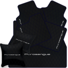 Premium Black Leather Floor Mats for Rolls Royce Shadow (1965-1977)