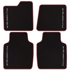 Premium Black Leather Floor Mats for Rolls Royce Shadow (1965-1977)