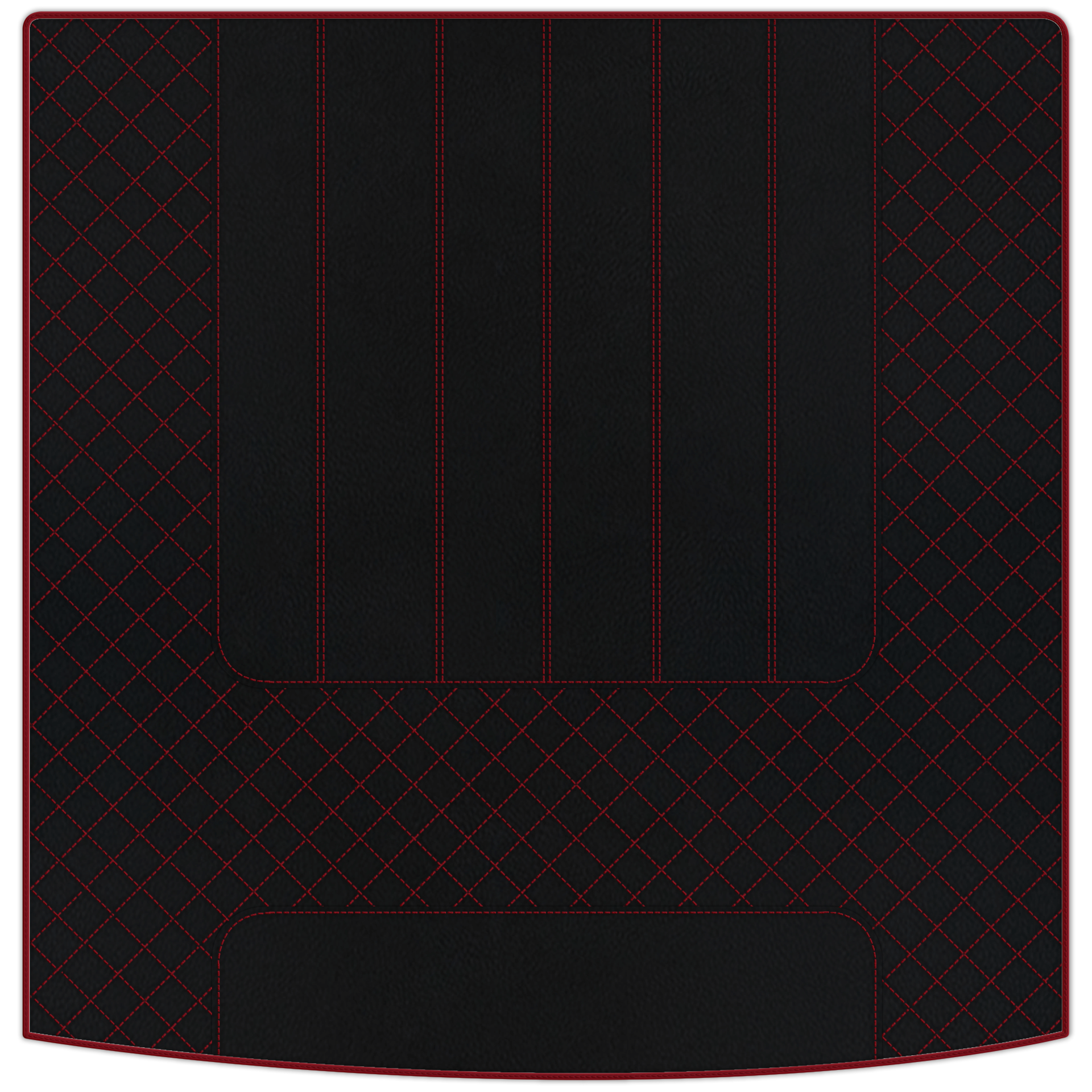 Customizable Leather Floor Mats with Double Diamond Pattern for Bentley Flying Spur (2019-2023) - AutoWin