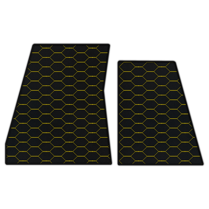 Customizable Leather Floor Mats with Divario Pattern for Ferrari F80 (2025–2026)