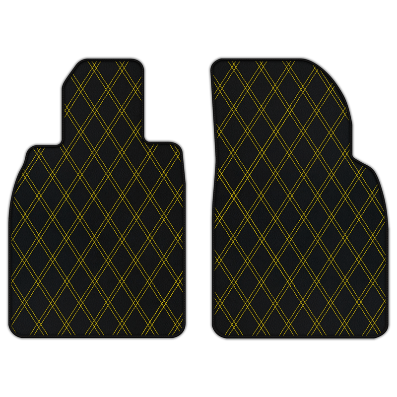 Customizable Leather Floor Mats with Double Diamond Pattern for Porsche 911 GT3 Touring (992) 2021–2026