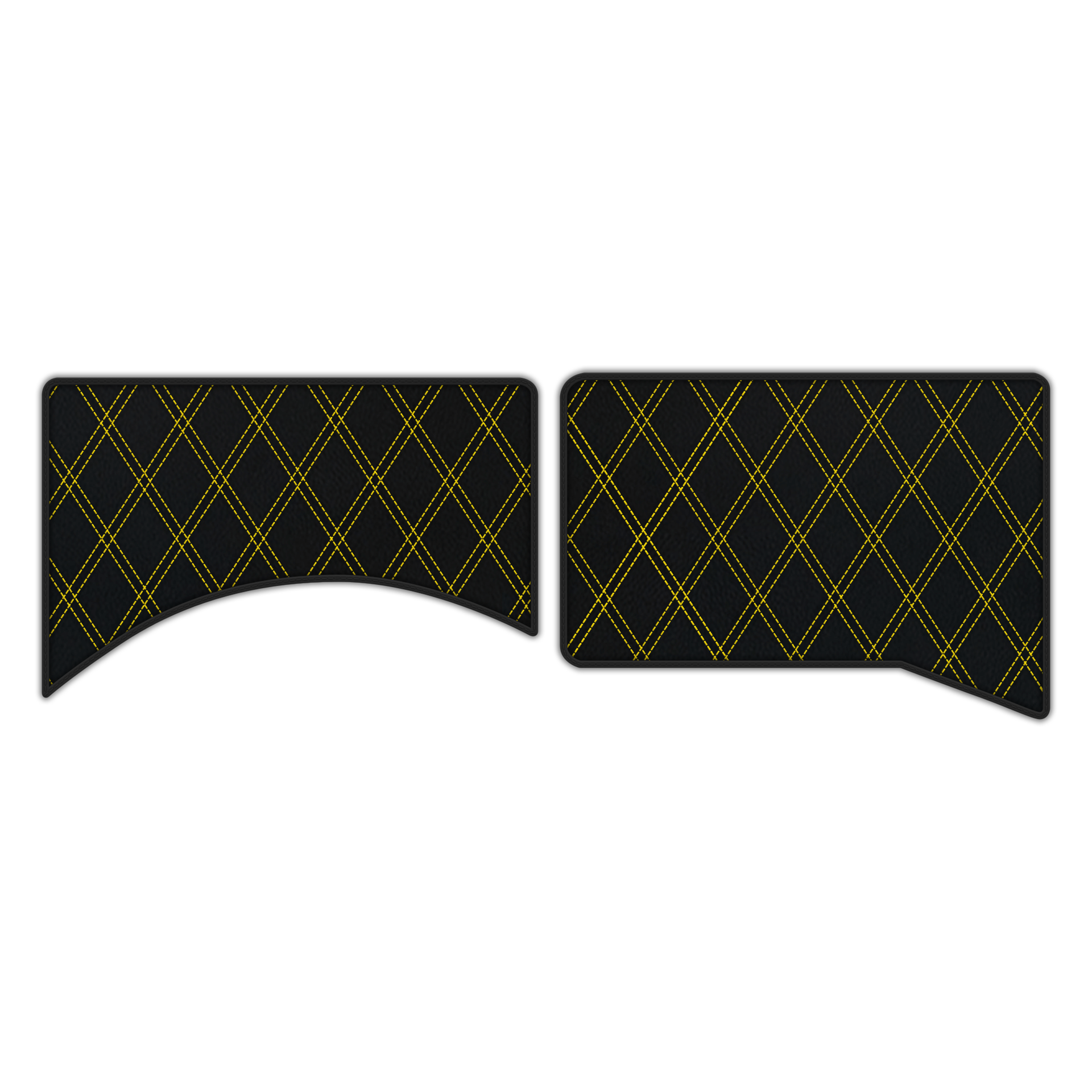 Custom Leather Floor Mats for Ferrari Daytona SP3 - Divario Pattern