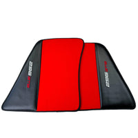 Red Floor Mats for Ferrari 296 GTB (2022-2024) with Carbon Fiber - AutoWin