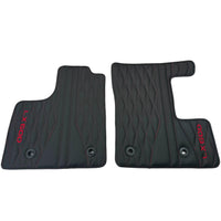 Leather Floor Mats for Lexus LX 600 (2022-2024) with Red Stitching - AutoWin