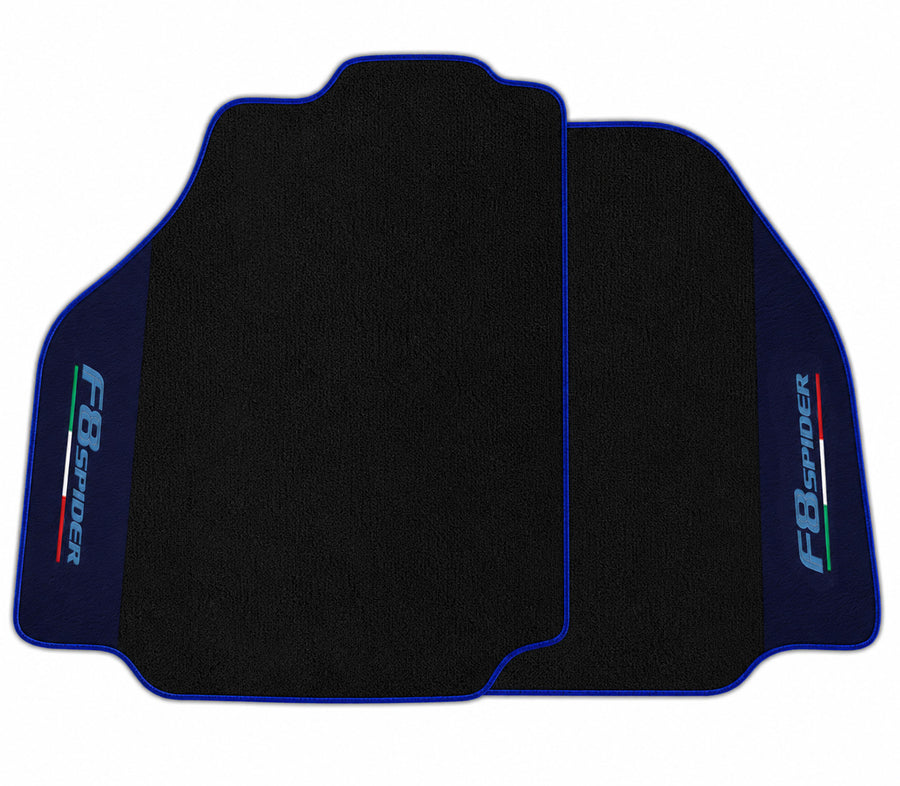 Floor Mats For Ferrari F8 Spider 2019-2023 Dark Blue Leather