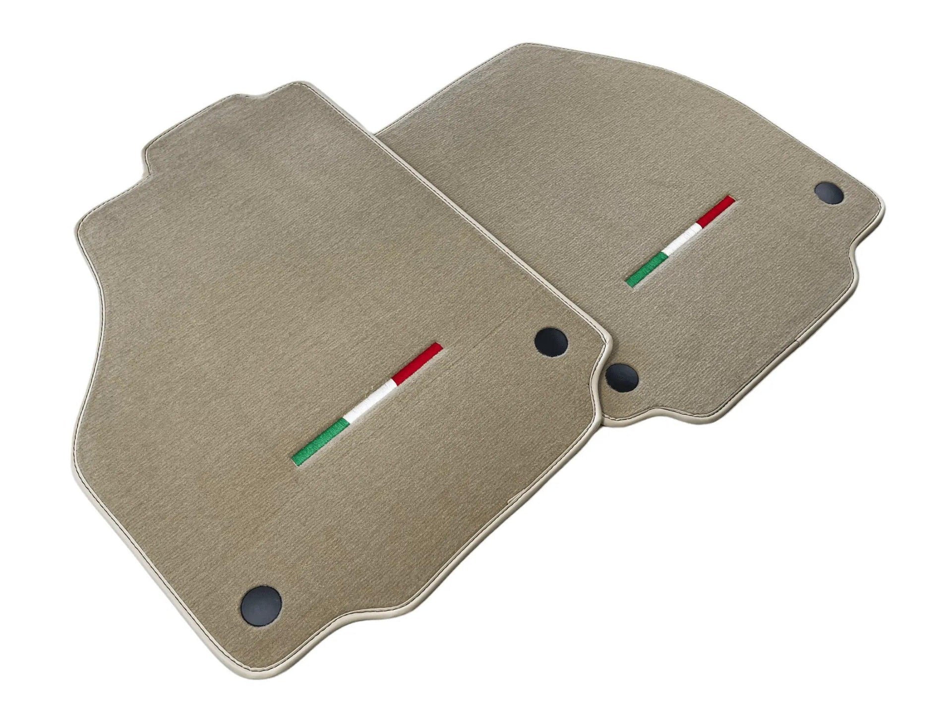 Floor Mats For Ferrari 488 Pista Spider (2019-2021) Beige Autowin Brand Italian Edition - AutoWin