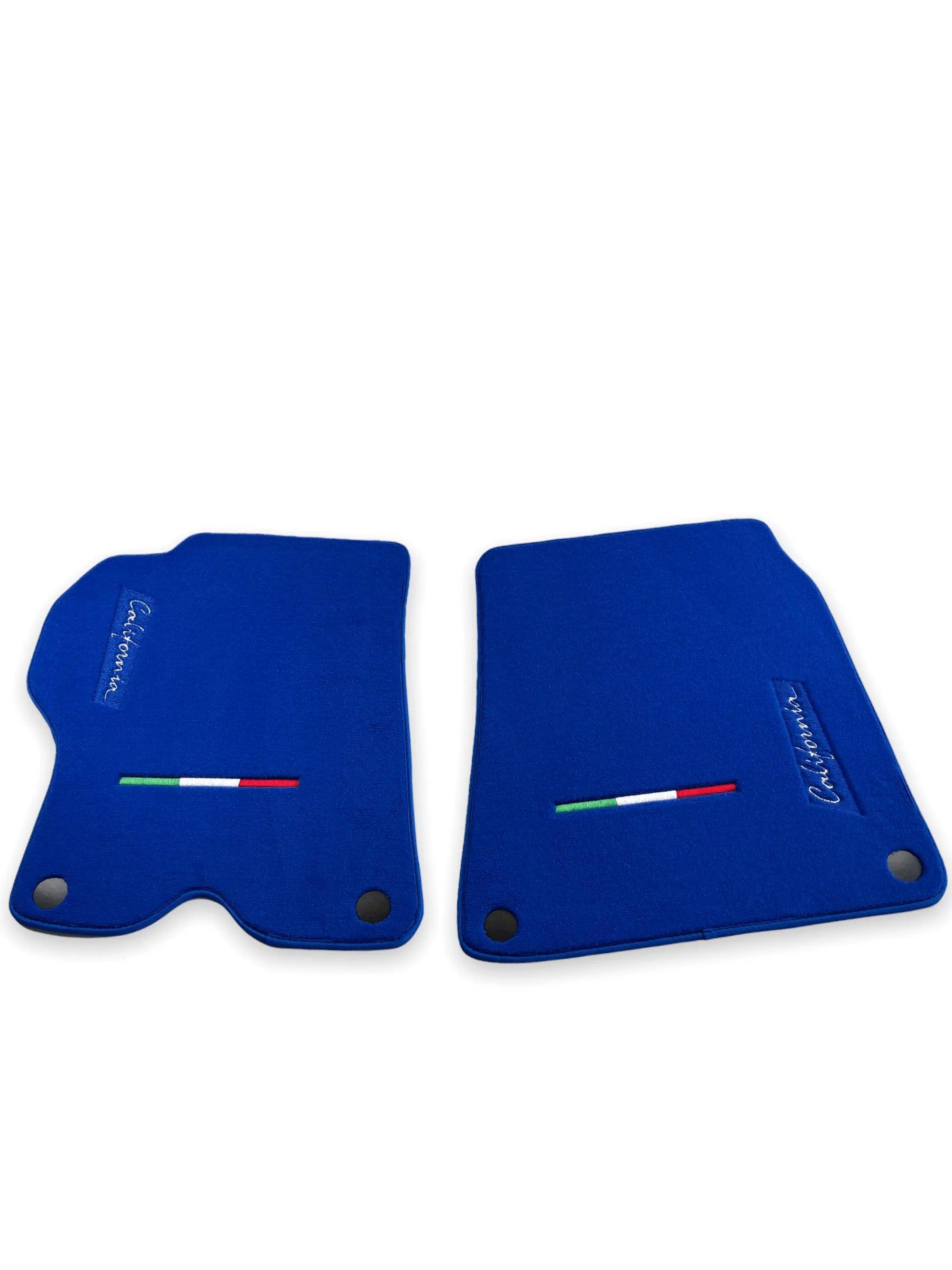 Floor Mats For Ferrari California 2008-2014 Blue Color - AutoWin
