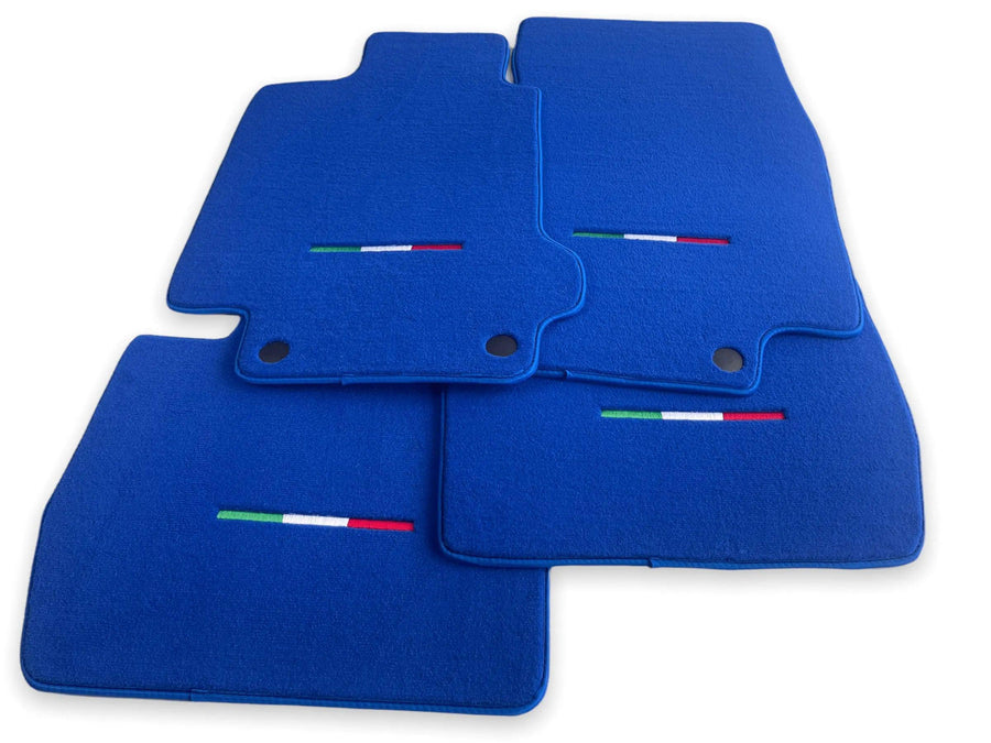 Floor Mats For Maserati GranTurismo MC Stradale (2011-2015) Blue IT Edition - AutoWin