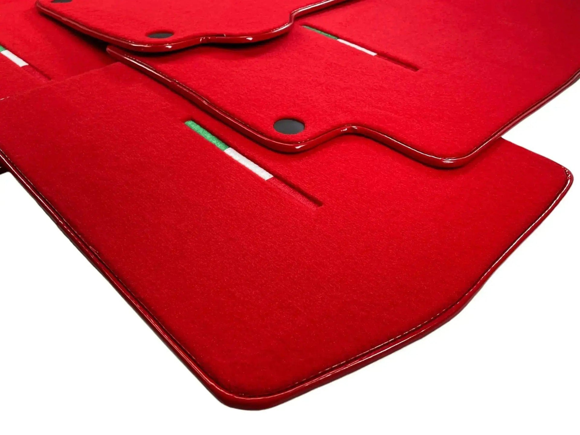 Floor Mats For Maserati GranTurismo MC Stradale (2011-2015) Red IT Edition - AutoWin