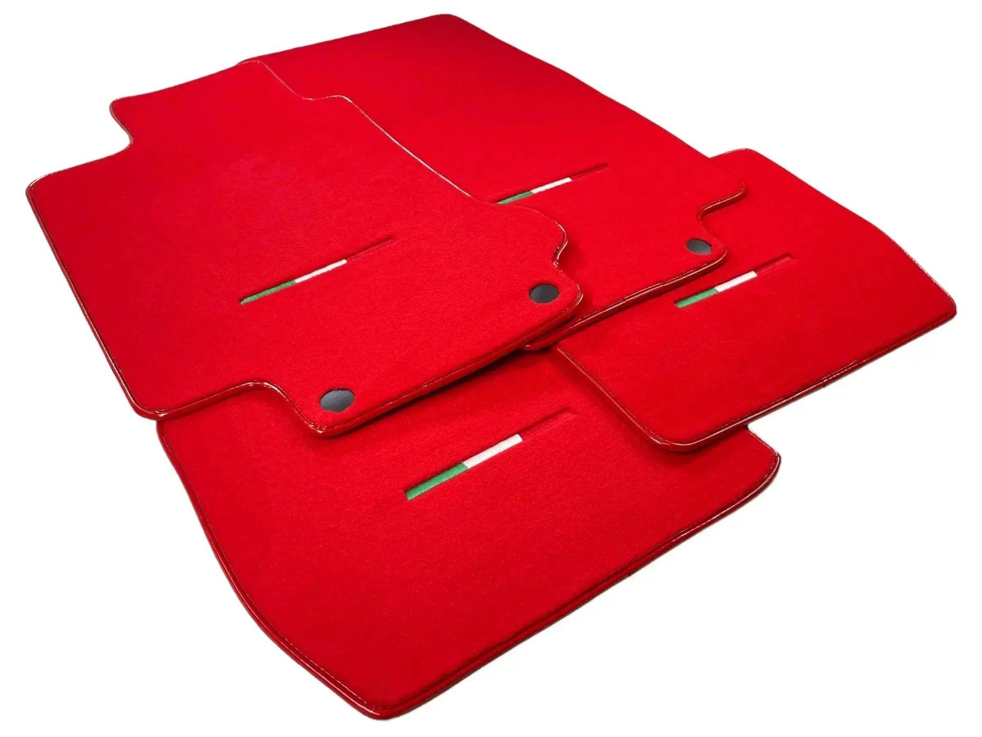 Floor Mats For Maserati GranTurismo MC Stradale (2011-2015) Red IT Edition - AutoWin