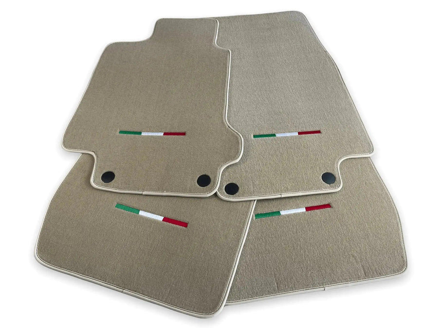 Floor Mats For Maserati GranTurismo Sportline (2009-2019) Beige IT Edition - AutoWin