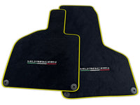 Floor Mats for Lamborghini Huracan With Italian Flag Green Stitch | Various Trim Colors
