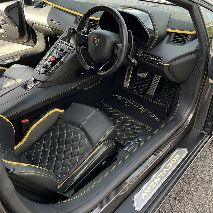 Dywaniki Skórzane do Lamborghini Aventador SV SVJ