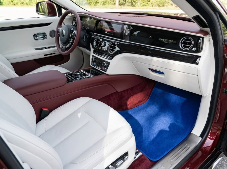 Mata samochodowe do Rolls Royce Spectre (2023-2024) Niebieskie