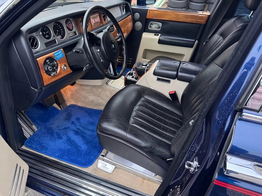 Dywaniki do Rolls Royce Phantom Drophead Coupe 2007–2016 Niebieskie