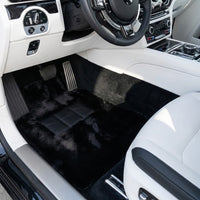 Black Sheepskin Floor Mats for Rolls-Royce Spectre (2023-2024) No Steps Edition