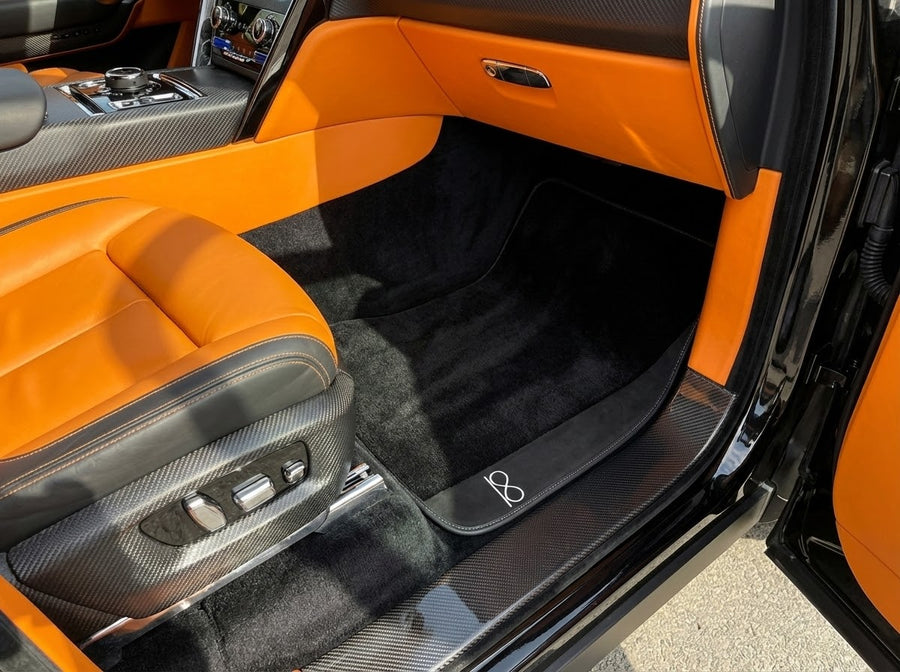 Czarne Dywaniki Samochodowe dla Rolls Royce Black Badge