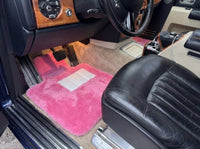 Pink Sheepskin Floor Mats For Rolls Royce Phantom 2003–2016 Er56 Design Brand