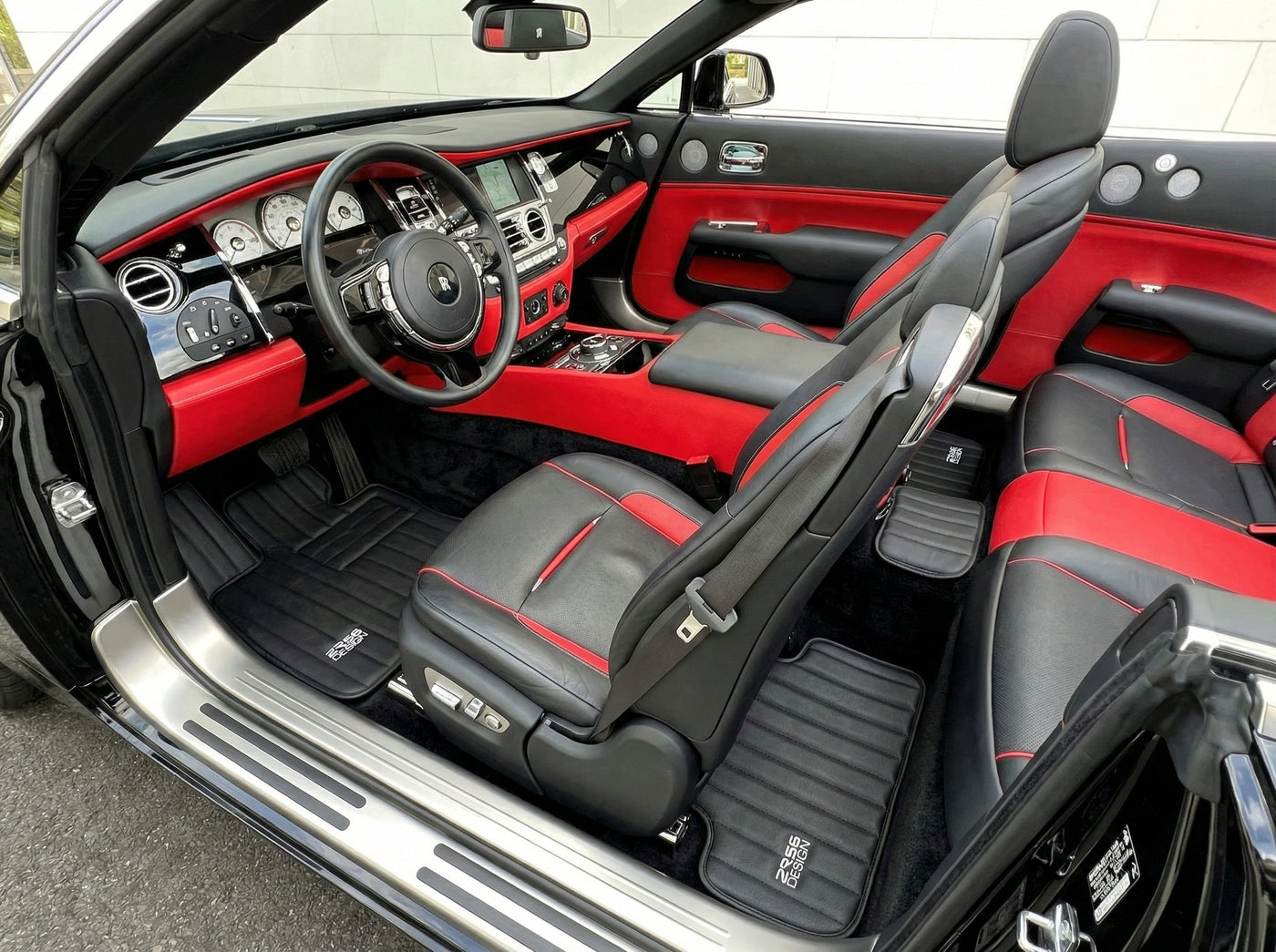 Skórzane dywaniki samochodowe do Rolls Royce Dawn RR6 2016-2023 ER56 Design