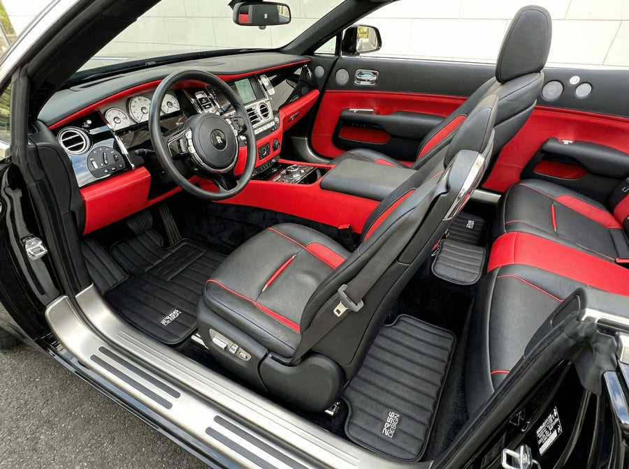 Skórzane dywaniki samochodowe dla Rolls Royce Dawn RR6 2016-2023 Marka ER56 Design