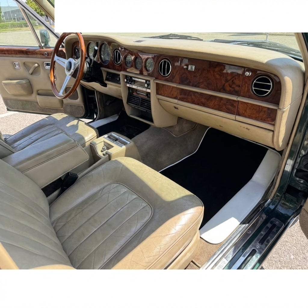 Customizable Leather Floor Mats with AW12 Pattern for Rolls Royce Wraith (2013–2023) - AutoWin