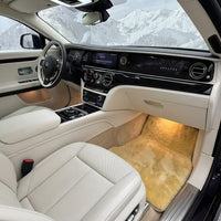 Medyczne dywaniki ze skóry owczej w naturalnym kolorze do Rolls Royce Spectre | Relugan