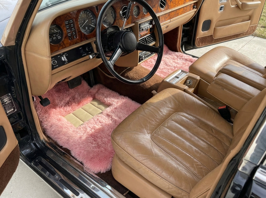 Różowe Dywaniki wełniane do Rolls Royce Wraith
