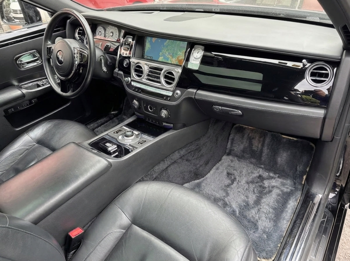 Sheepskin Floor Mats For Rolls Royce Ghost Series II (2021-2024) ER56 Design Brand