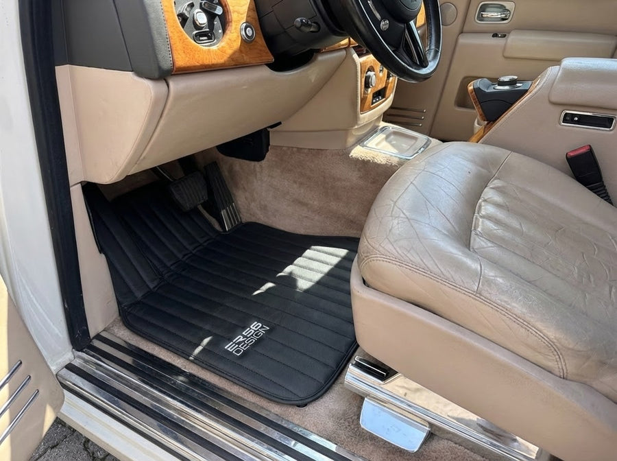 Skórzane dywaniki samochodowe do Rolls Royce Phantom Drophead Coupe 2007–2016 Er56 Design