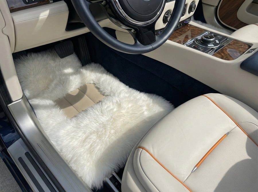 Białe dywaniki welurowe dla Rolls Royce Dawn Rr6 2016-2023 Design Er56
