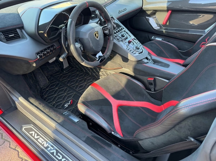 Skórzane dywaniki dla Lamborghini Aventador SVJ Limited Edition