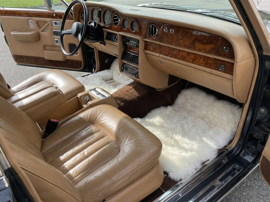 Białe Dywaniki Welurowe Samochodowe dla Rolls Royce