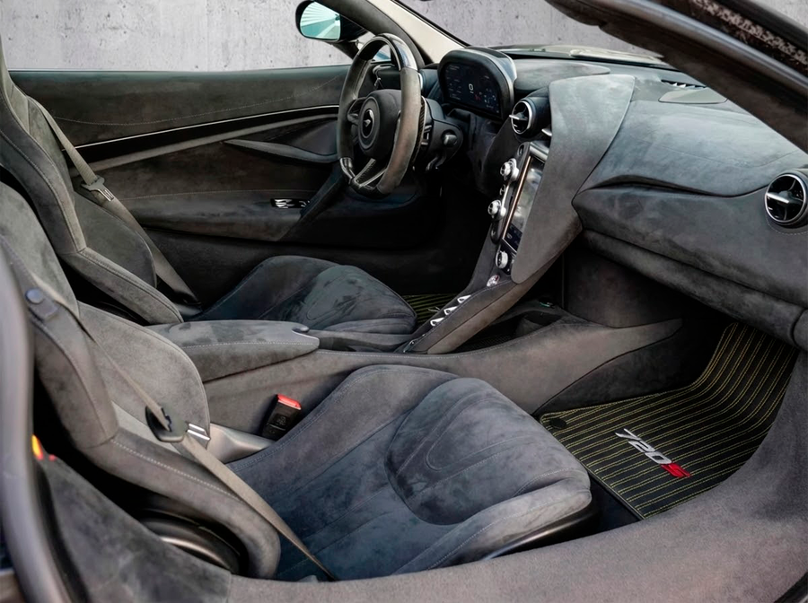 Dywaniki skórzane do McLaren 720S Czarny Dopasowany