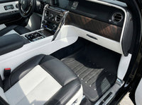 Skórzane dywaniki samochodowe do Rolls Royce Black Badge Cullinan RR31 2018-2025 Czarny