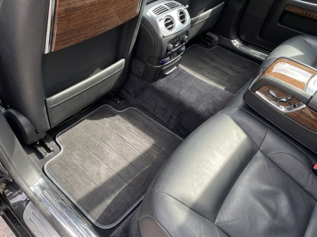 Customizable Leather Floor Mats with AW12 Pattern for Rolls Royce Ghost Series II (2021-2024) - AutoWin
