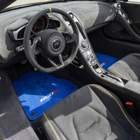 Niebieskie Dywaniki samochodowe dla McLaren 650S Na