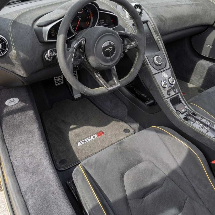 Szare Dywaniki samochodowe Na wymiar do McLaren 650S
